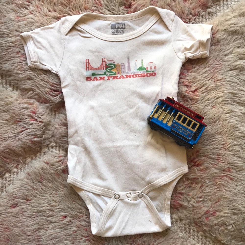 San Francisco toddler organic cotton onesie